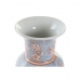 Vase DKD Home Decor 13 x 13 x 31 cm Porcelæn Blå Orange Orientalsk