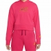 Hettegenser for jenter  CROP HOODIE  Nike DM8372 666  Rosa