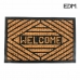 Dørmatte EDM 74771 Brun Svart 2/8-negro azulado Fiber 60 x 40 cm Rektangulær