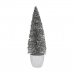Vánoční stromeček Střední 10 x 33 x 10 cm Stříbřitý Bílý Plastické