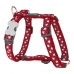 Arnês para Cães Red Dingo Vermelho Estrela Branco 37-61 cm