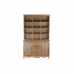 Ruokakaappi DKD Home Decor Luonnollinen 124,5 x 39 x 201,8 cm Kuusi Alumiini Puu MDF