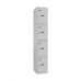 Locker Simon Rack Metal Light grey 4 compartments (180 x 30 x 50 cm)