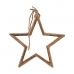Vianočná ozdoba Hviezda Trblietky Obrys (Silueta) 28,5 x 6 x 56 cm Striebristý Drevo
