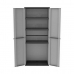 Armadio guardaroba Terry jline268 Nero Nero/Grigio Resina Plastica 68 x 37,5 x 163,5 cm