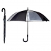 Parapluie Noir Transparent Métal Plastique (96 x 96 x 84,5 cm)