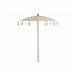 Parasol DKD Home Decor Bege Natural Metal 170 x 170 x 230 cm