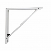 Escuadra Fepre Plegable Abatible Acero Blanco (40 x 52 cm) 