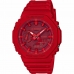 Horloge Uniseks Casio GA-2100-4AER Rood Multifunctioneel