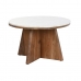 Hoofdtafel DKD Home Decor Marmer Acacia (70 x 70 x 43 cm)