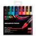 Комплект Химикали с Филц Uni-Ball POSCA Basic PC-5M Многоцветен 8 Части (8 броя)