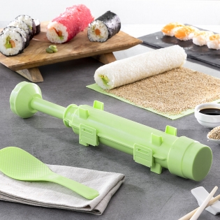 Sushi Making Kit, 28 Pcs Sushi Bazooka Maker with Bamboo Rolling