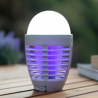 2-in-1 ladattava hyttyskarkotinlamppu LEDillä Kl Bulb InnovaGoods | Osta  tukkuhintaan