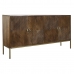 Dientafel DKD Home Decor Gouden Donkerbruin Metaal Mangohout 170 x 40 x 90 cm