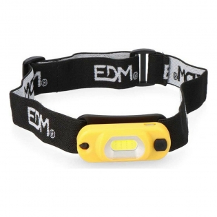 Linterna LED EDM Cob XL Gancho Imán Amarillo ABS 200 Lm