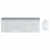 Klaviatūra un Pele Logitech  MK470 Balts Francūzis AZERTY