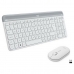 Клавиатура и мышь Logitech  MK470 Белый французский AZERTY