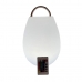 Solcellelampe DKD Home Decor Svart Polyetylen Hvit (22 x 22 x 31,5 cm)