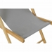 Chaise longue DKD Home Decor Gris 77 cm 57,5 x 113 x 77 cm Naturel (57,5 x 113 x 77 cm)