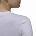 Dames-T-Shirt met Korte Mouwen Adidas Techfit Training Wit