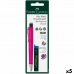 Blyholder for trykkblyant Faber-Castell Grip  Matic Rosa 0,7 mm (5 enheter)