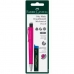 Blyholder for trykkblyant Faber-Castell Grip  Matic Rosa 0,7 mm (5 enheter)