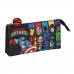 Portaoggetti Triplo The Avengers Super heroes Nero (22 x 12 x 3 cm)