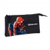 Penar triplu Spiderman Hero Negru 22 x 12 x 3 cm