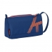 Astuccio per la Scuola con Accessori Kelme Navy blue Arancio Blu Marino 20 x 11 x 8.5 cm (32 Pezzi)