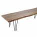 Bench DKD Home Decor 160 x 46 x 46 cm Natural Black Light brown Alpino