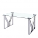 Eettafel DKD Home Decor Kristal Zilverkleurig Transparant Staal 180 x 90 x 75 cm