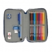 Estuche Escolar con Accesorios Munich College Gris 12.5 x 19.5 x 4 cm (28 piezas)