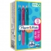 Gel pen Paper Mate Inkjoy TK12 Turquoise Fuchsia 0,7 mm (12 Units)