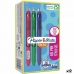 Gela pildspalva Paper Mate Inkjoy TK12 Zaļš Violets Rozā 0,7 mm (12 gb.)