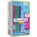 Gela pildspalva Paper Mate Inkjoy TK12 Zaļš Violets Rozā 0,7 mm (12 gb.)