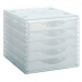 Dulap de dosare modular Archivo 2000 ArchivoTec 5 sertare Transparent 34 x 27 x 26 cm