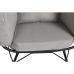 Sodo sofa DKD Home Decor Juoda Pilka Metalinis sintetinis rotangas 99 x 71 x 147 cm
