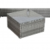 Садовый диван DKD Home Decor Алюминий Стеклянный синтетический ротанг 195 x 130 x 62 cm