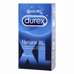 PROFILACTICOS DUREX NATURAL XL 12 UNI