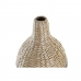 Vase DKD Home Decor Fiber Natur Grå (20 x 20 x 60 cm)