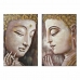 Malba DKD Home Decor Buddha 80 x 3 x 120 cm Orientální (2 kusů)
