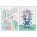 Schilderij DKD Home Decor 83 x 4,5 x 122,5 cm 83 x 4,5 x 123 cm Scandinavisch (2 Stuks)