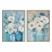 Canvas DKD Home Decor 60 x 3,5 x 80 cm Vaas Shabby Chic (2 Stuks)