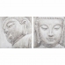 Maalaus DKD Home Decor Buddha Itämainen 80 x 3,5 x 80 cm (2 osaa)