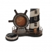 Orologio da Tavolo DKD Home Decor 25.5 x 14 x 32.5 cm Rosso Nero Metallo Vintage Faro (2 Unità)