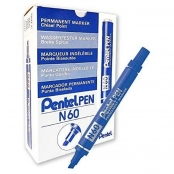 Permanent marker Pentel Maxiflo NLF50 Blue 12 Units