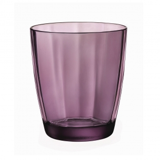 Bormioli Rocco Water Glasses Diamond Purple 390 ml - 6 Pieces