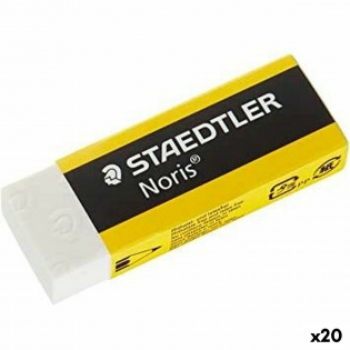 Staedtler Mars Plastic White Erasers Bulk Pack of 48 Erasers