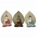 Sienu dekors DKD Home Decor Zils Sarkans Bronza Buda Austrumniecisks 19,3 x 3,7 x 27,3 cm (3 Daudzums)