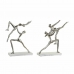 Decorative Figure DKD Home Decor 8424001857883 43 x 10 x 37 cm Silver White (2 Units)